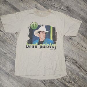 Vintage Brad Paisley 2001 Graphic T-Shirt - Country Music Icon Part 2 Tour Rare